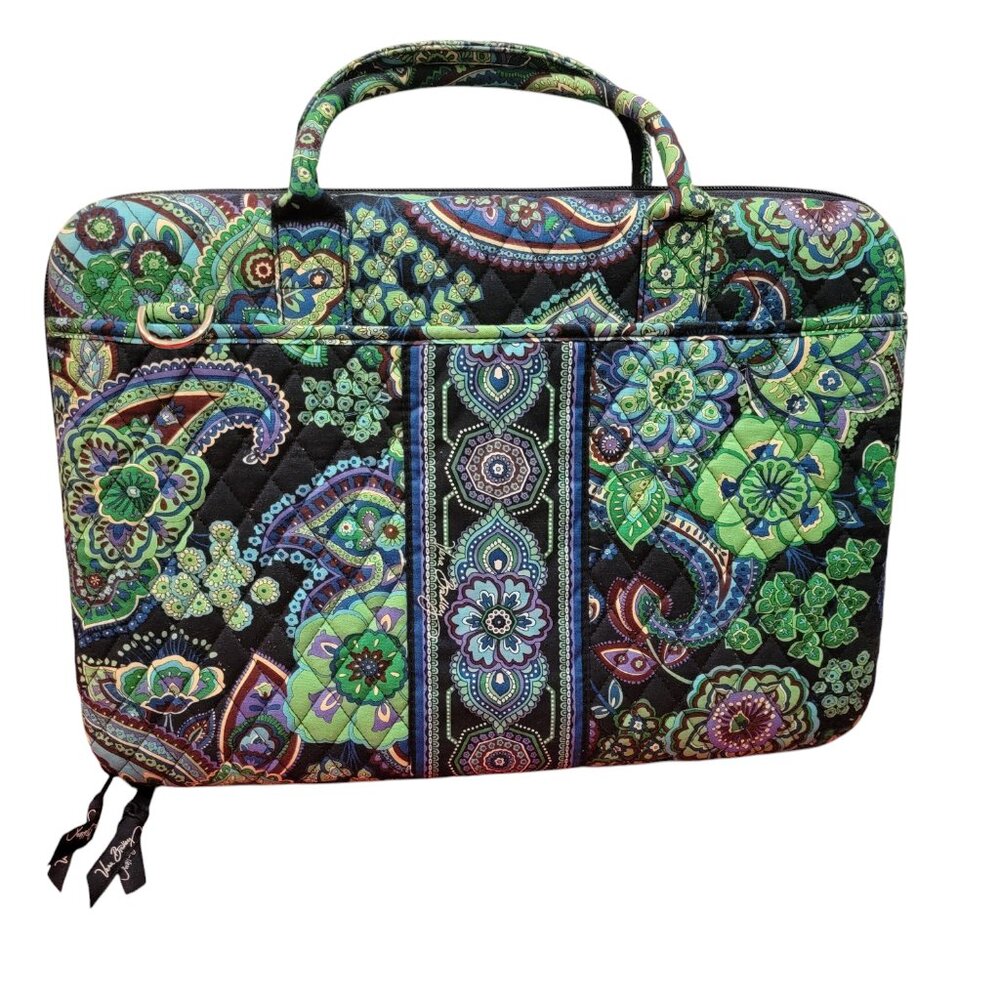 Vera Bradley Blue Rhapsody Hard Shell Laptop Portfolio Notebook Case - No Strap